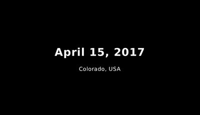 April 15, 2017 (Colorado, USA)