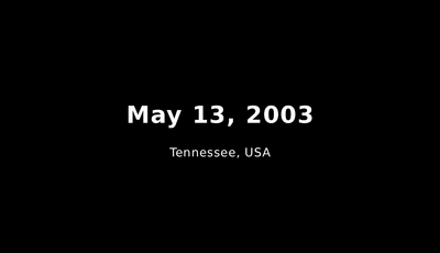 May 13, 2003 (Tennessee, USA)