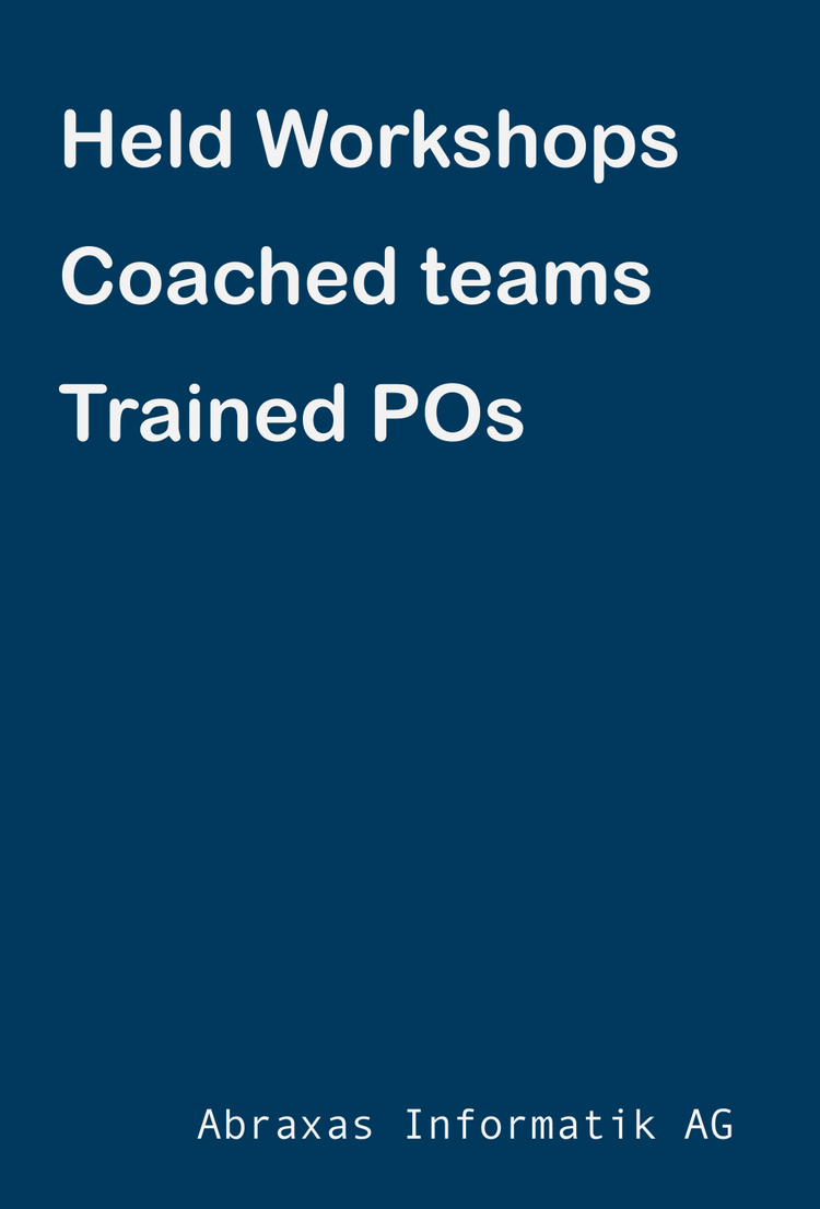 Agile Coaching at Abraxas Informatik AG