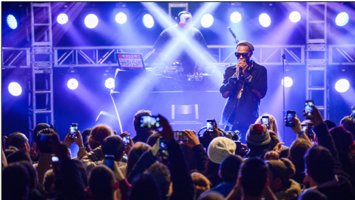 B.o.B at the iHeartRadio theatre in New York